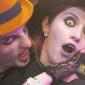 couple in halloween costumes