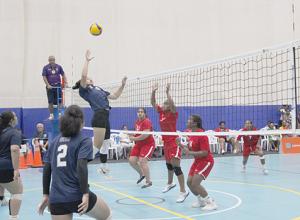 Women's volleybll action