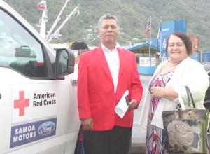 Officials from the American Red Cross American Samoa Chapter 