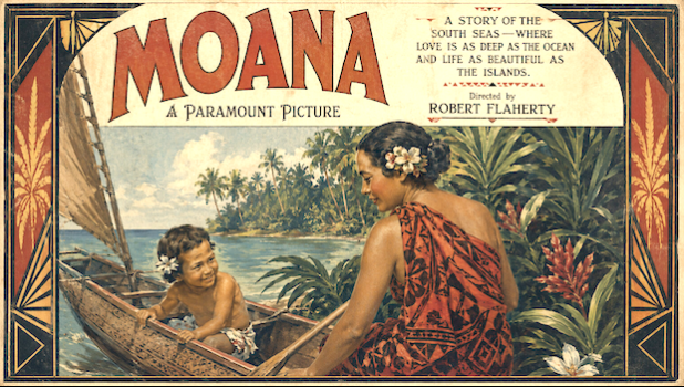 movie poster advertising the 1926 movie “Moana"