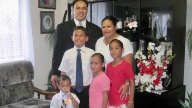 Irva and Faapito Auapaau with their four children in American Samoa in 2010 Auapaau Family