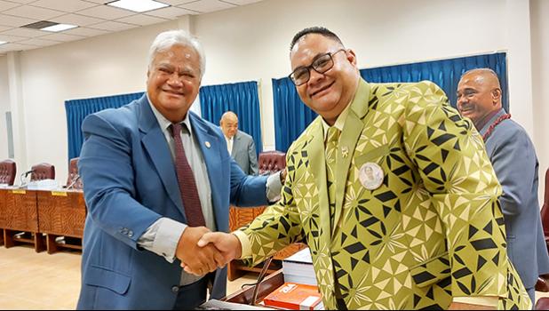 Save Liuato Afa Tuitele being congratulated