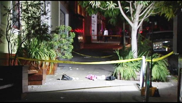 The double shooting was reported in the 3700 block of 26th street in San Francisco, which is where the  First Samoan Congregational Church was holding a funeral. May 7, 2018 [photo: KTVU]
