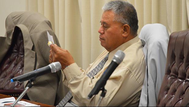 Vaifanua faipule, Rep. Lavea Fatulegae’e Palepoi Mauga was told by the House Speaker to remember that he's a faipule and he needs to act like one, especially when he's in the House chamber. See story for more details.  [photo: AF]