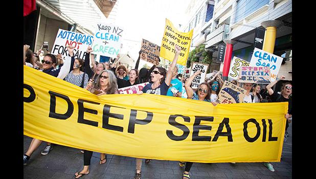 Marchers in New Zealand