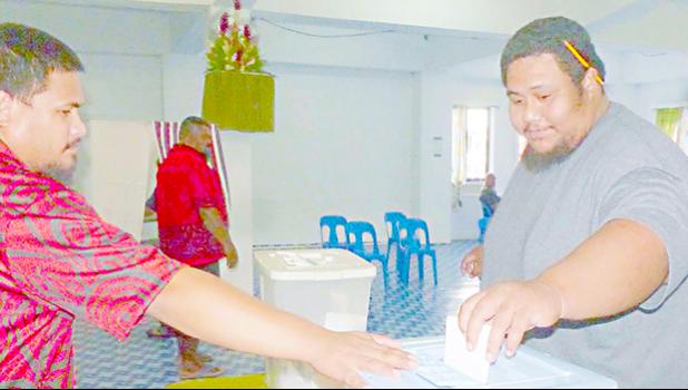A voter casts his ballot in the mid-term election last year.