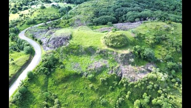 An aerial view of Ouballang terrace