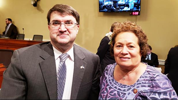 Congresswoman Amata pictured with VA Secretary Wilkie
