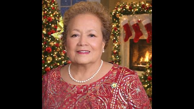 "May each of us celebrate this special season with joyful and charitable hearts.” Congresswoman Uifa’atali Aumua Amata