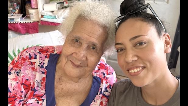 Olivia Foa’i with Nana Vailega