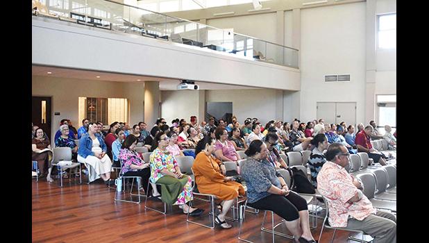 ASCC faculty and staff at the general assembly opening the new academic year. ASCC faculty and staff at assembly