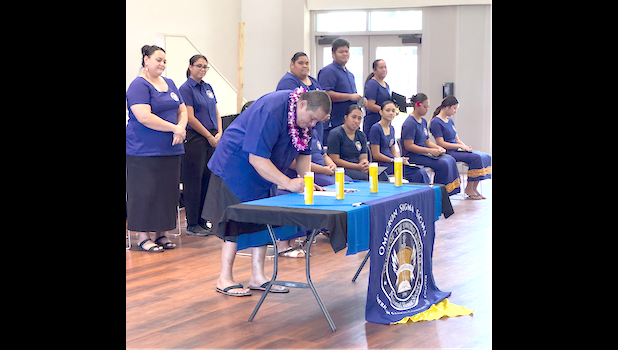 ASCC Chapter of the Order of the Sword and Shield induction