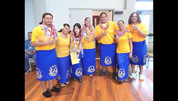 New and existing members of the Phi Theta Kappa 