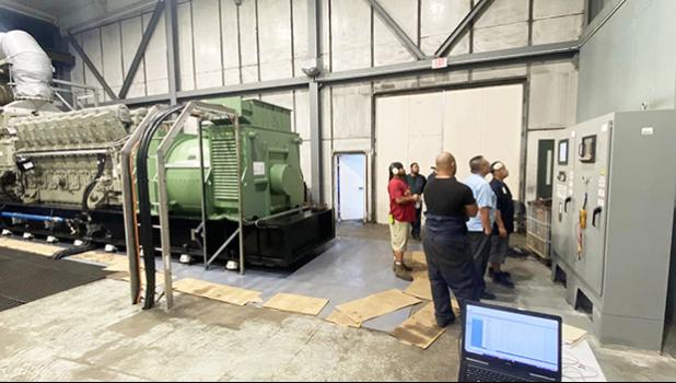 Installing new GE generator at ASPA