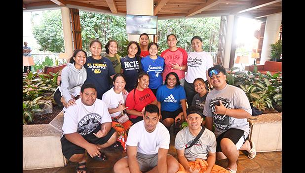 Young Ambassadors at Hale Koa buffet
