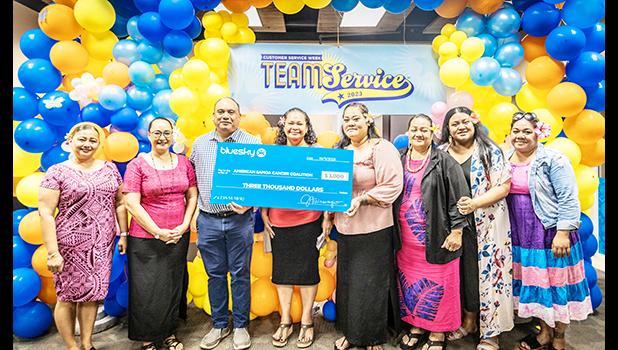 BLUESKY DONATION TO CANCER COALITION