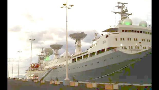 Chinese satellite tracking vessel 