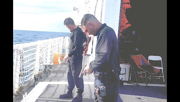 Coast Guard Cutter Harriet Lane officers