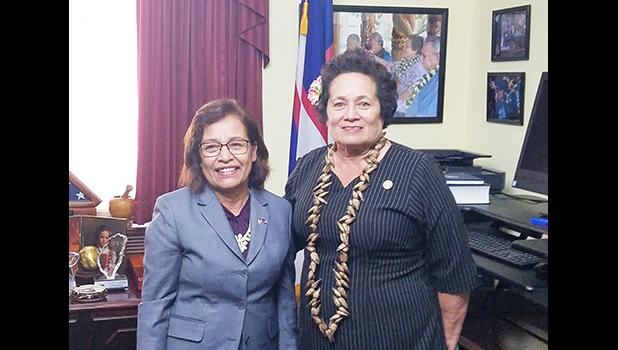 Amata and Hilda Heine