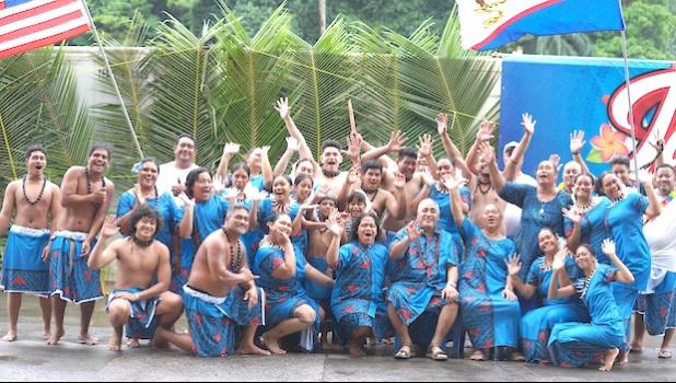 Vailoatai AOG Youth welcome cruise ship