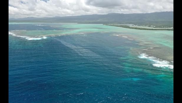 HMNZS Manawanui oil slick