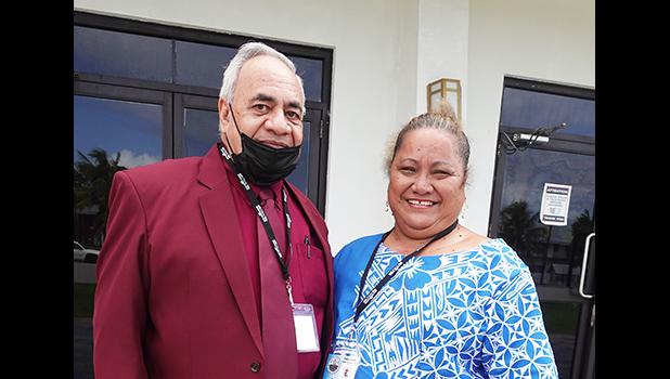 Ufagafa Ray Tulafono and unidentified woman