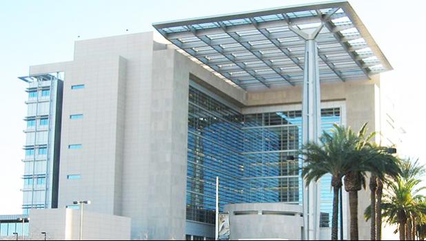 Taisia Soloai Fauolo, 24, of Oakley, California, pleaded guilty in Las Vegas federal court to one count of illegal receipt of a firearm by a person under indictment. In addition to the term of imprisonment, Chief U.S. District Judge Miranda M. Du sentenced Fauolo to three years of supervised release. Las Vegas federal court building