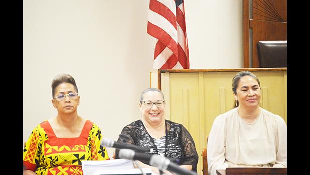 rom l-r: Faailoa Seui Afalava; Beverly A. Kodak and Louise Kuaea.