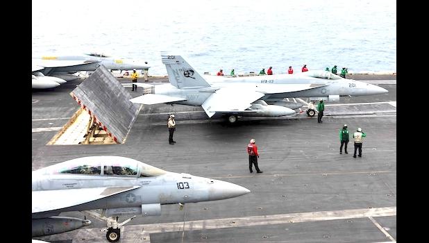 Sailors conduct flight operations