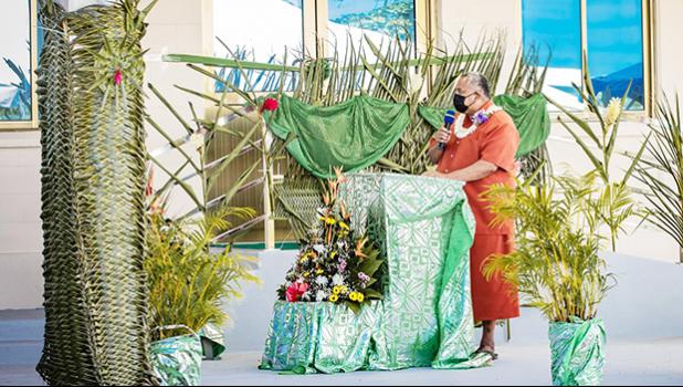 Gov. Lemanu Peleti Mauga AT ECE building dedication