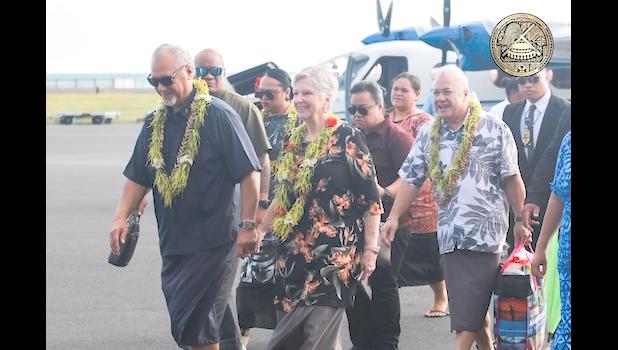 Governor Pulaali’i Nikolao Pula and First Lady