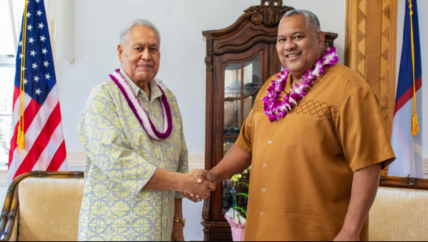 Gov. Lemanu Peleti Mauga and Samoa Head of State