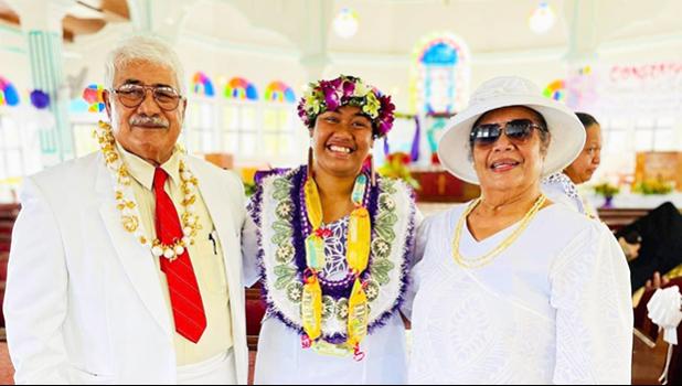 Toasamoa Tuialu’ulu’u with her spiritual parents
