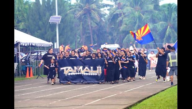 The Tamāli’i Polynesian Entertainment group also provided a float and walked in the Flag Day parade. Tamāli’i Polynesian Entertainment