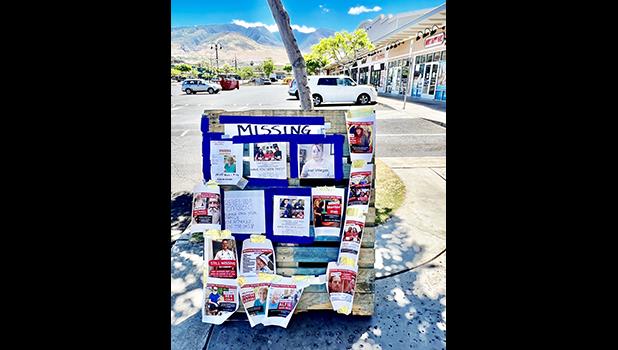 missing person posters on Maui