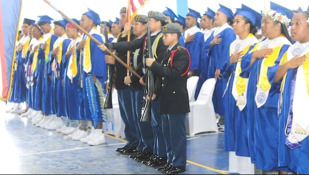 SHS Class of 2026 sing national anthems
