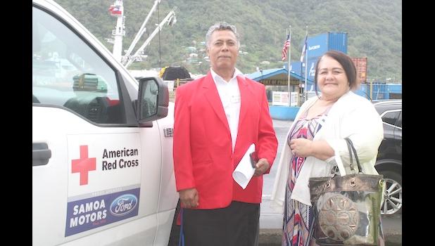 Officials from the American Red Cross American Samoa Chapter 