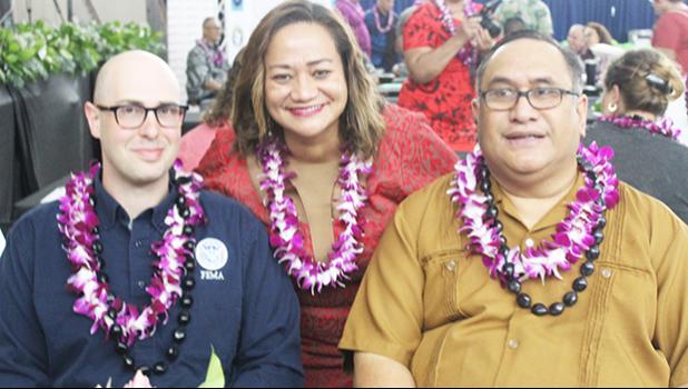 Robert Pesapane, Lisa Tuato’o, and Fainu’ulelei Falefatu Alailima-Utu,