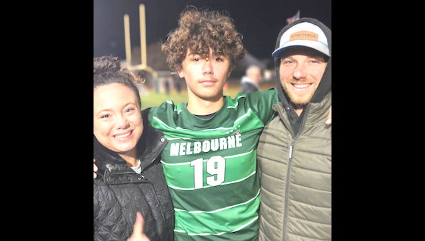 Kenai Jay Palepoi Mauga with parent