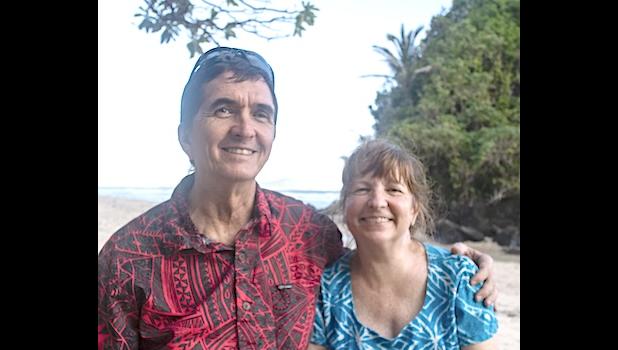 Scott Burch with his wife