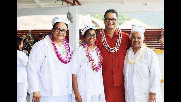 Faatigafua Valusaga, LPN and others with Lt. Gov.