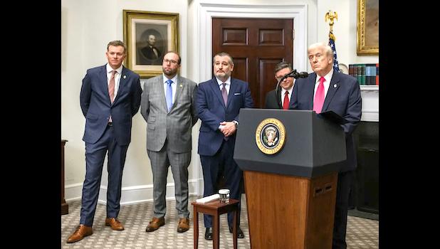 "This is a pro-family initiative that will help millions of Americans harness the strength of our economy to lift up the next generation. And they'll really be getting a big jump on life," the President said. Trump and others