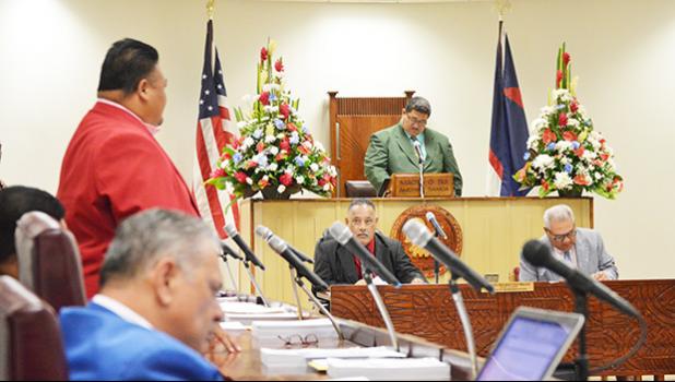 Rep. Fetui presiding in the House