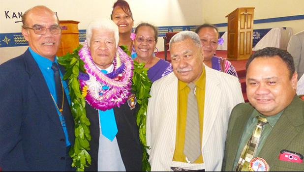 Rev. Faletoi Uso (second from left)