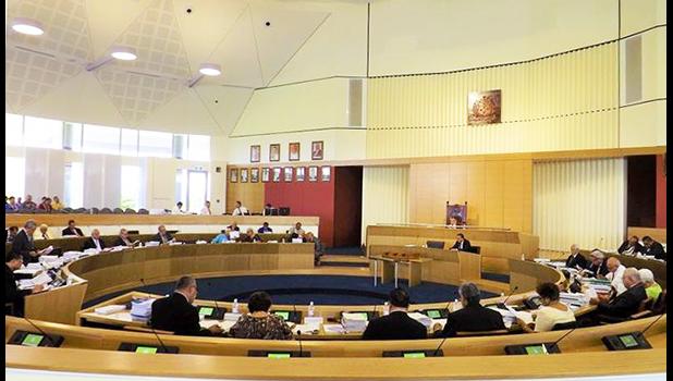 Inside Samoa's new parliament building