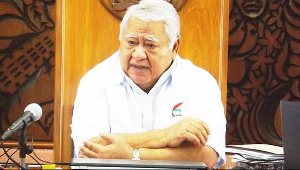 Samoa's Prime Minister Tuilaepa Sailele Malielegaoi 