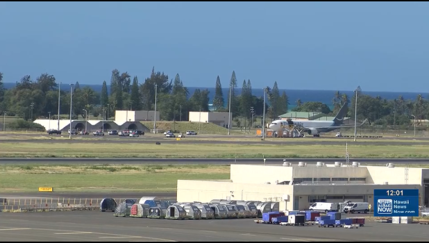 Plane on runway