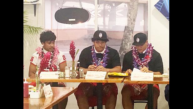 The three signing day football players