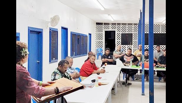 Amata with Town Hall participants