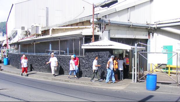 The permit would only be valid to work for StarKist Samoa or any other business that the Governor designates as a critical industry employer. StarKist Samoa employees at gate